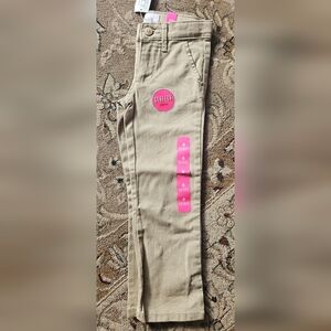 Place Beige Skinny Pants with Adjustable Waist